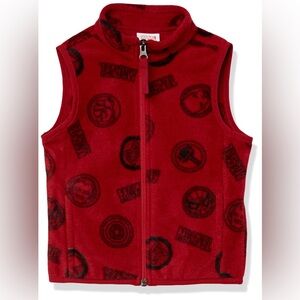 Disney | Marvel | Star Wars Boys' Polar Fleece Vests, Marvel Logo, X-Large
